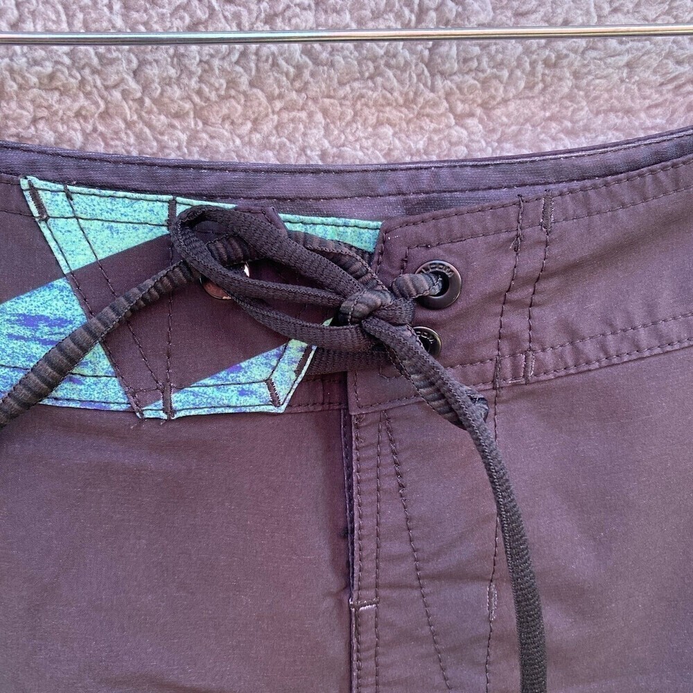 Volcom Mod Tech Black Blue Diagonal Striped Draws… - image 3